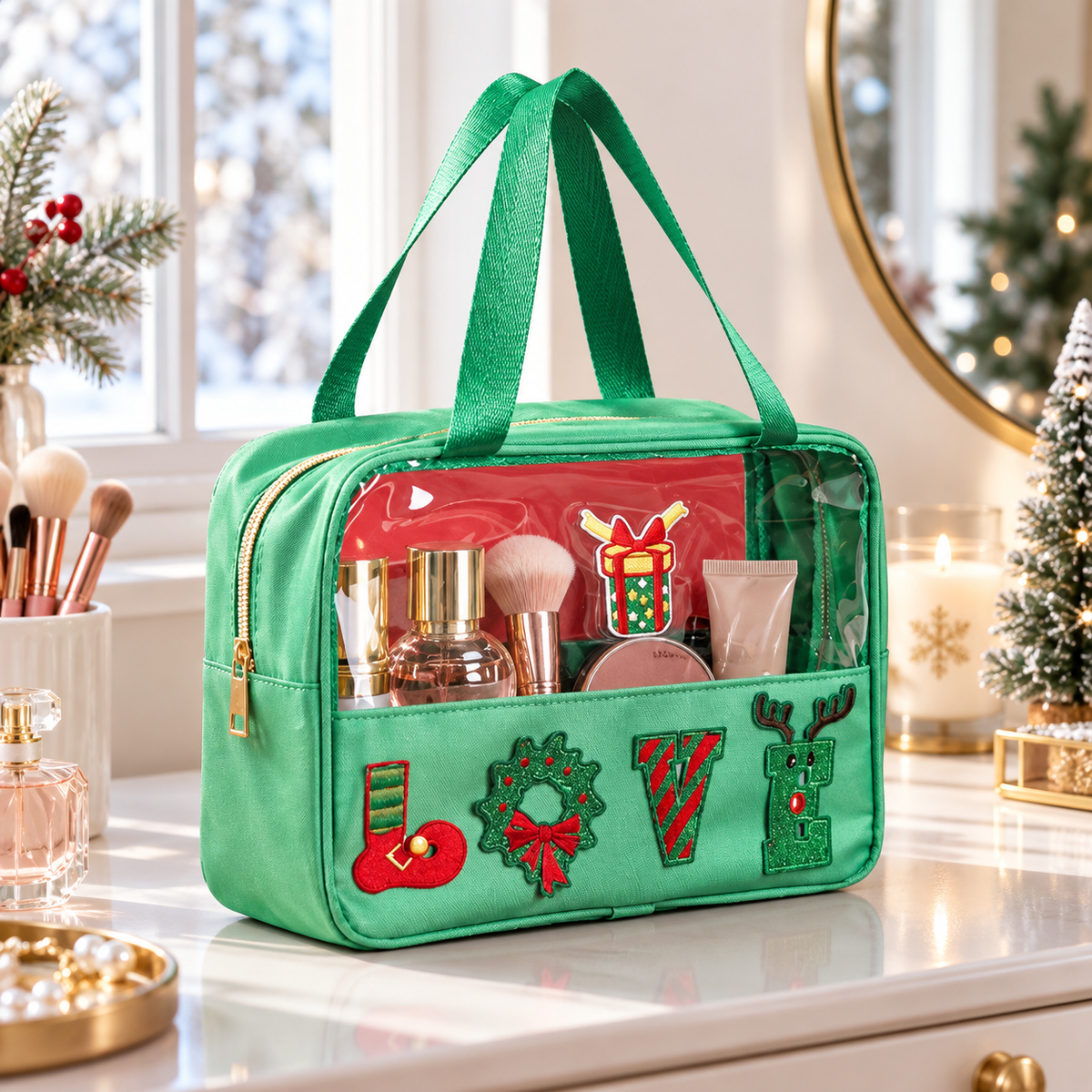 Christmas Cosmetic Bag