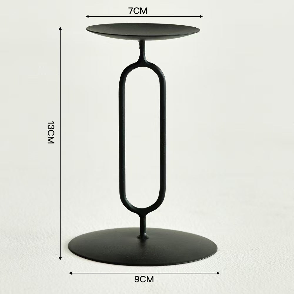 Romantic Decorative Candleholder, Iron Craft