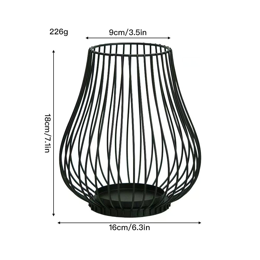 Pumpkin Candleholder Decor, Iron Craft Home Decoration