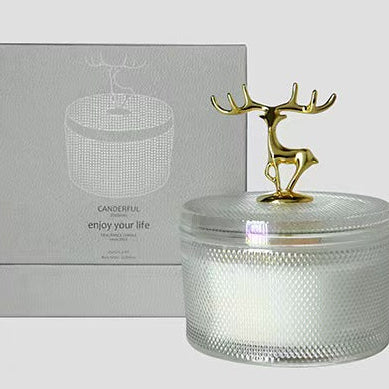 Antler Glass Soy Wax Scented Candle