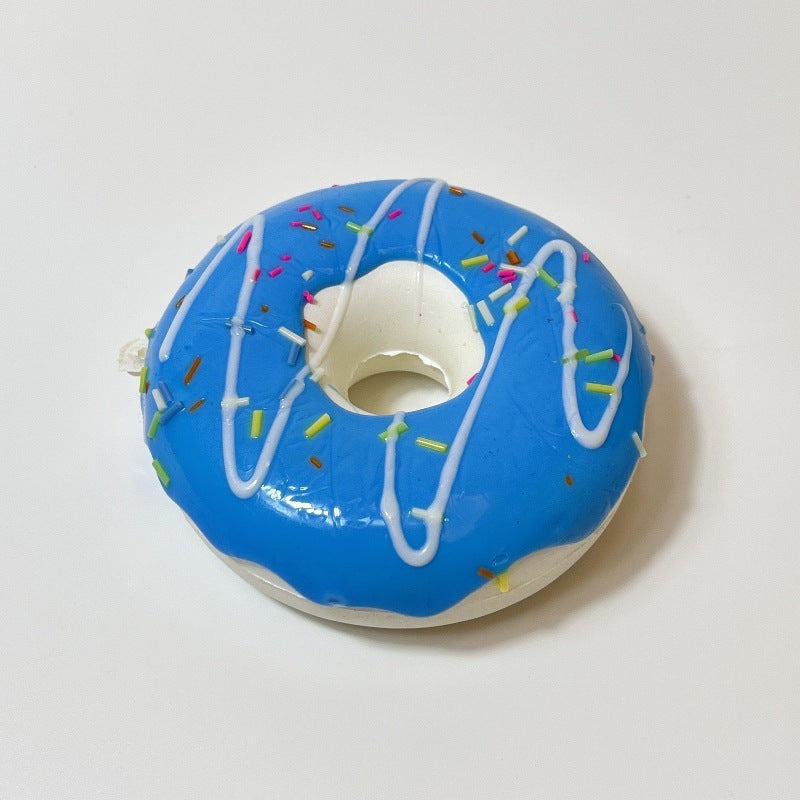8cm Donut Bread Squishy Toy – Slow Rising PU Stress Relief Keychain & Decor