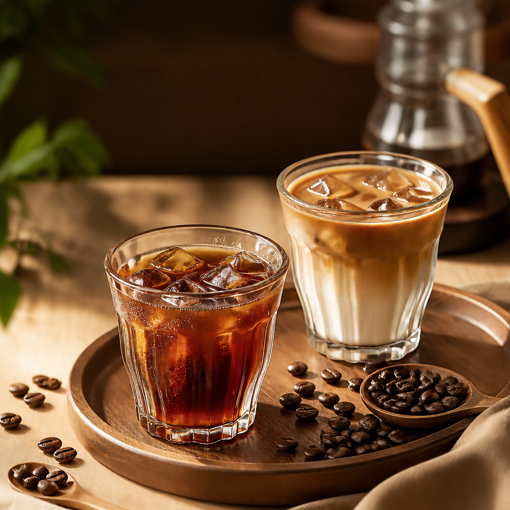 Ribbed Clear Glass Cups – Elegant Drinking Glassware for Coffee, Tea, Cocktails