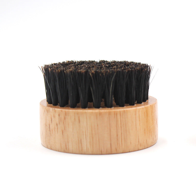 100% Boar Bristle Beard Brush, Natural Wooden Grooming Brush