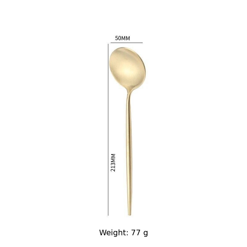 304 Stainless Steel Dinner Spoon, Mirror Polished Long Handle Table Soup Spoon
