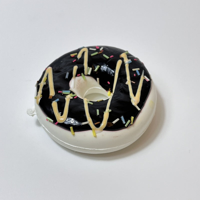8cm Donut Bread Squishy Toy – Slow Rising PU Stress Relief Keychain & Decor