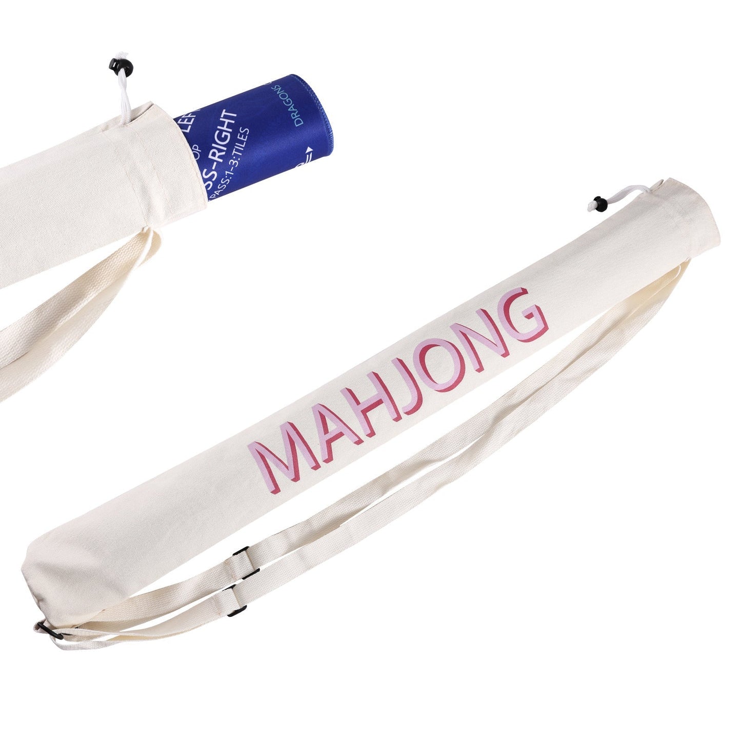 Large Mahjong Set Travel Bag – Portable Storage Case with Shoulder Strap for Game Night & Outdoor Use