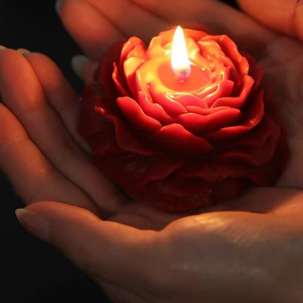 Rose Shape Low Temperature Soy Wax Candle