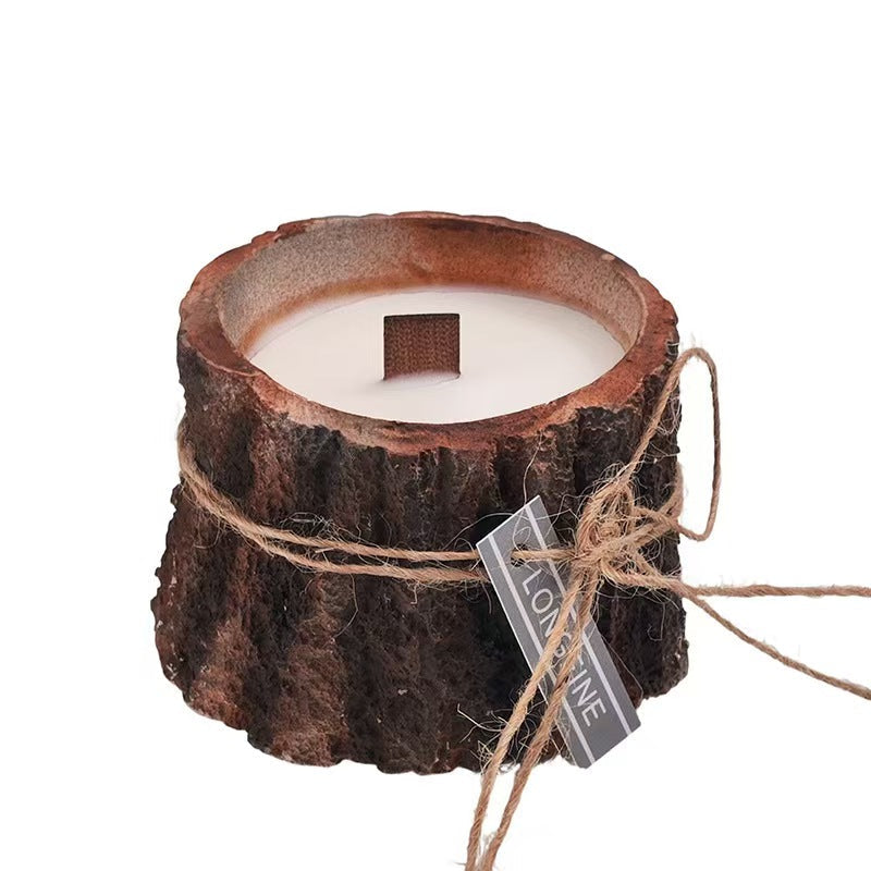 Handcrafted Wooden Log Scented Candle