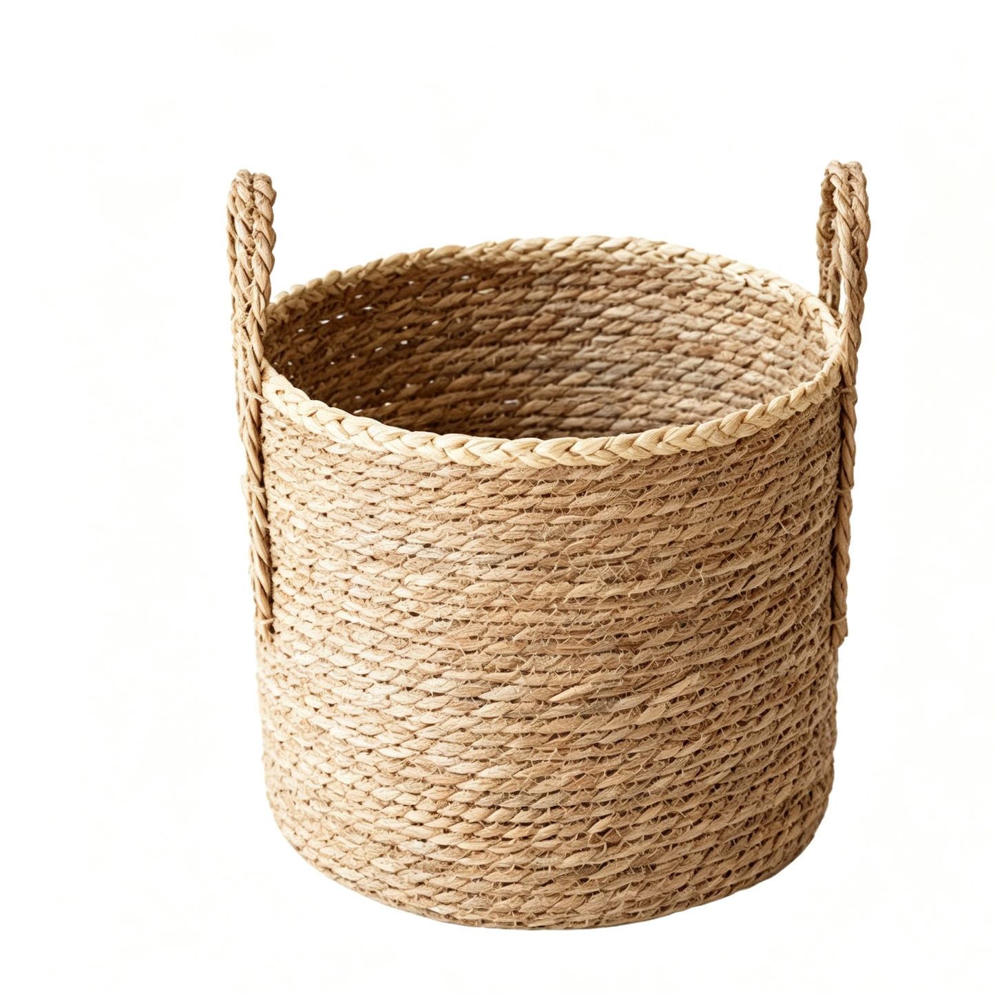 Handwoven Straw Storage Basket – Natural Grass Organizer Basket for Home Decor & Storage