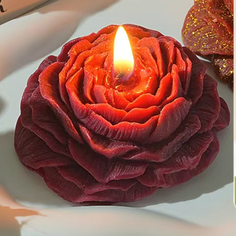 Rose Shape Low Temperature Soy Wax Candle