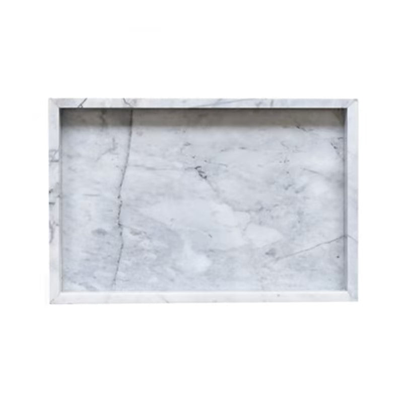Premium Natural Marble Vanity Tray – Elegant Storage & Display Organizer