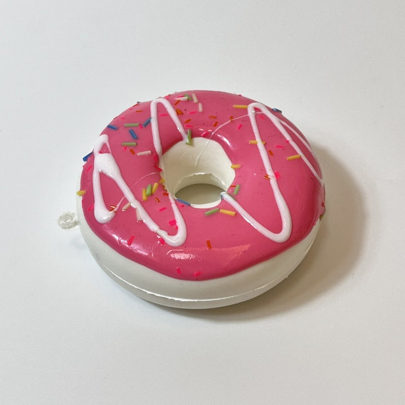 8cm Donut Bread Squishy Toy – Slow Rising PU Stress Relief Keychain & Decor