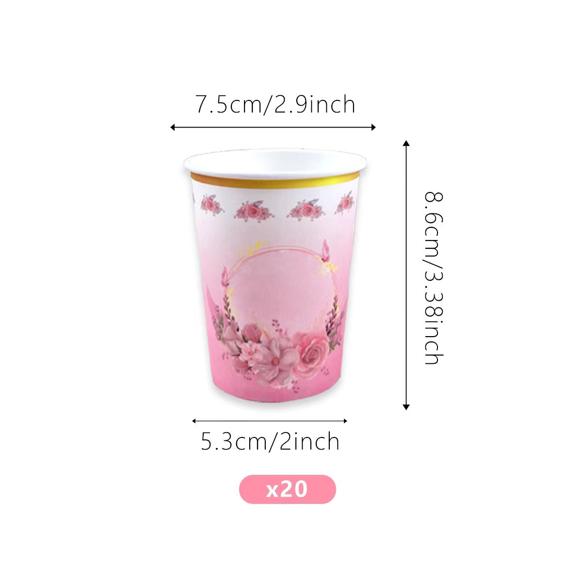 Spring Tea Party Disposable Tableware Set