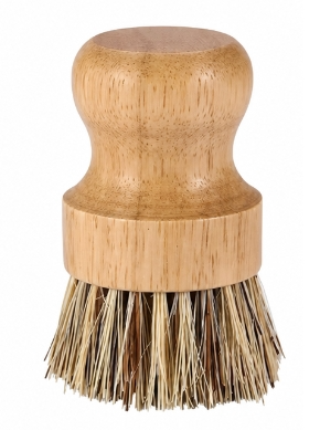 Wooden Palm Dish Brush – Natural Fiber Kitchen Scrubber
