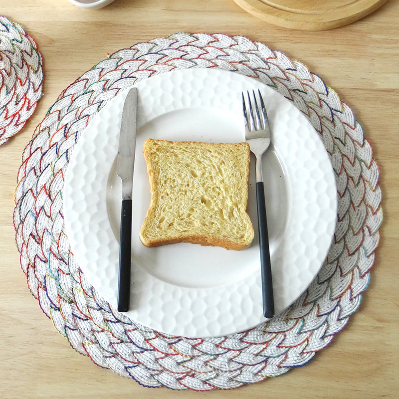 Lace Edge Placemat, Coaster and Plate Mat for Dining Table Decor