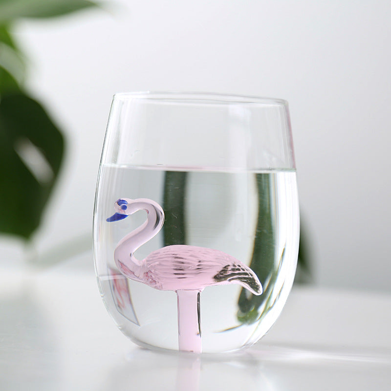 Flamingo Glass Water Pitcher – Elegant Carafe for Tea, Juice & Water
