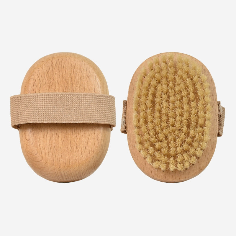 Natural Boar Bristle Exfoliating Dry Body Brush