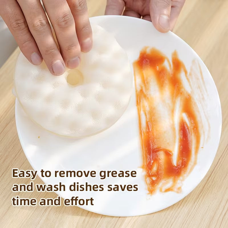 Honeycomb Dish Sponge – Round Kitchen Cleaning Pad