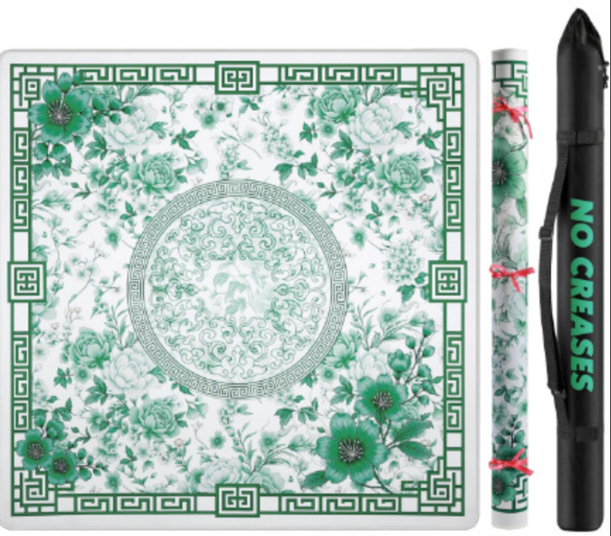 Mahjong Table Mat – Stain Resistant Wear Resistant Non-Slip Easy Care Game Pad