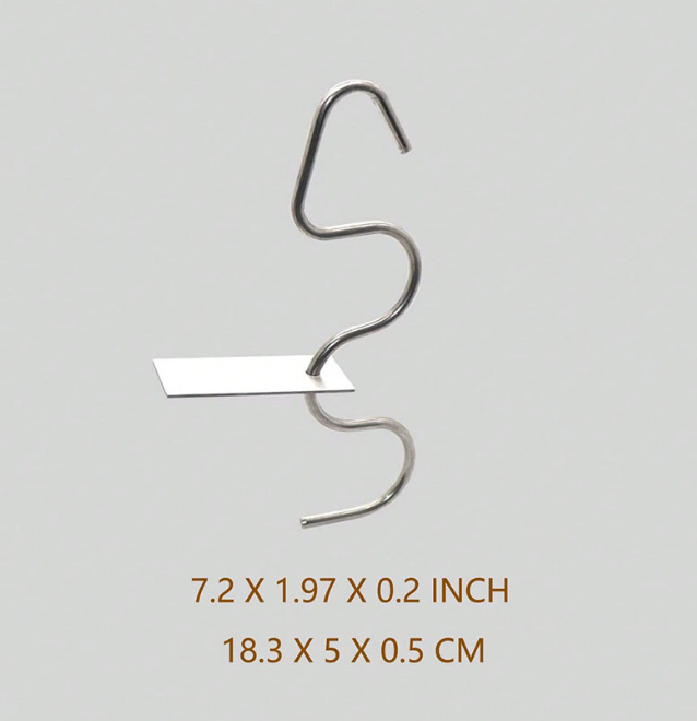 Stainless Steel Jar Stirrer – S-Shaped Mixing Tool for Nut Butter, Jam & Sauces