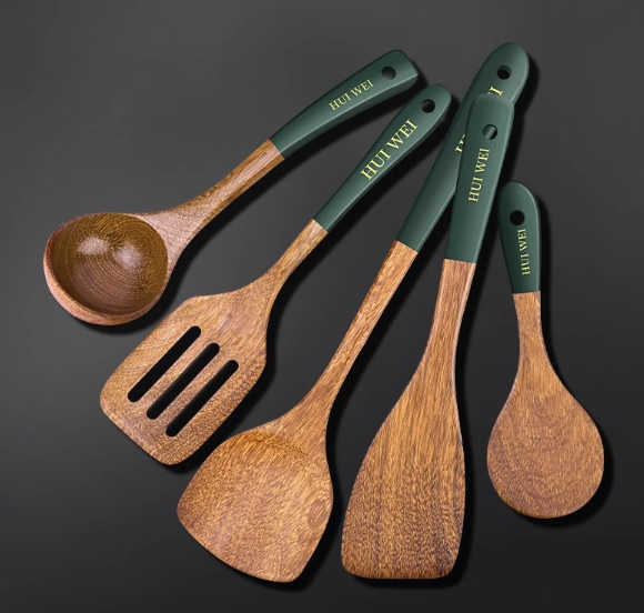 Natural Wooden Cooking Utensil Set – 3 Piece  Kitchen Tools