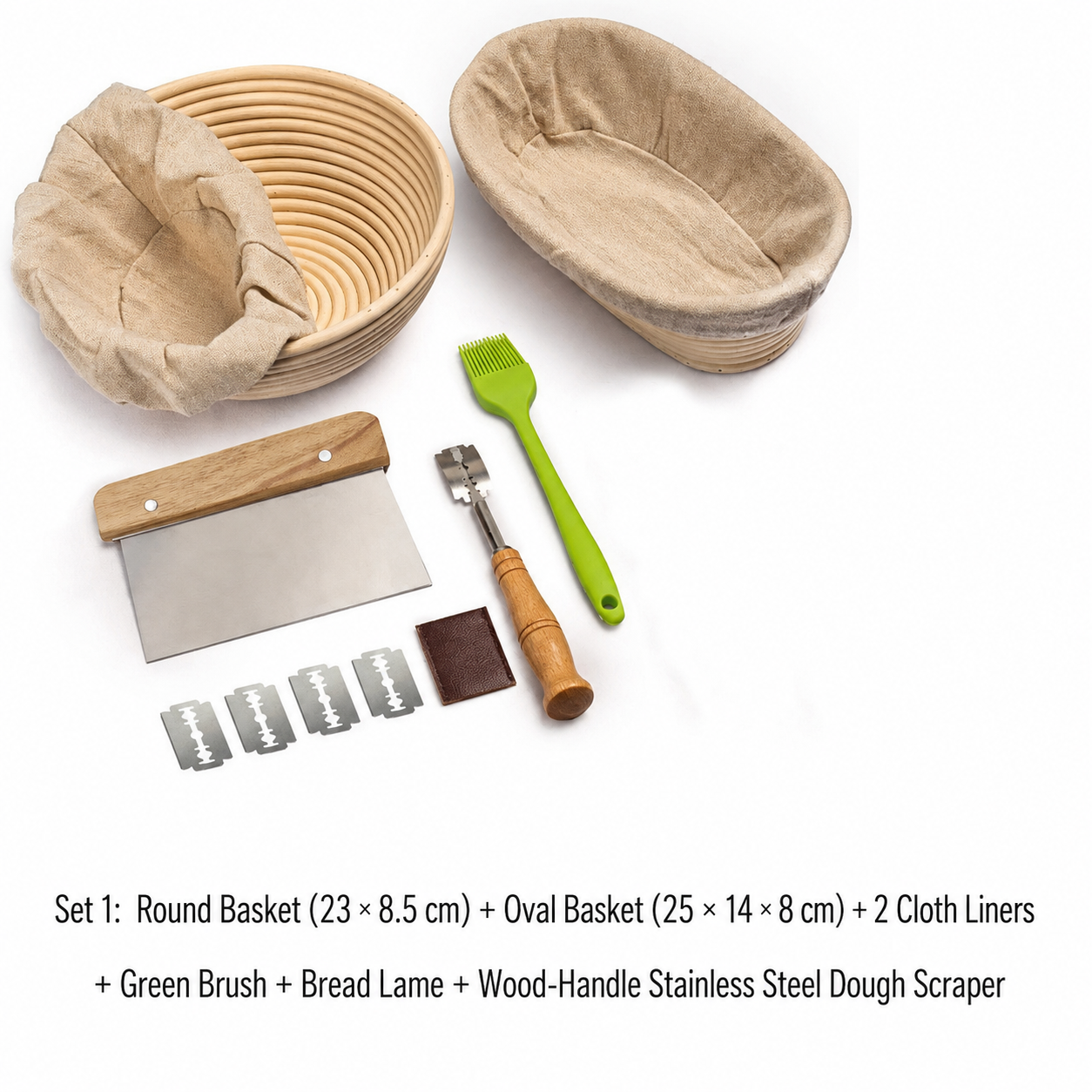 Bread Proofing Basket Set – Natural Fermentation Basket for Baking