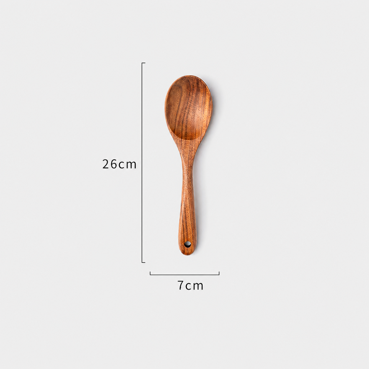 Chicken Wing Wood Spatula & Soup Ladle Set – Natural Uncoated Wooden Cooking Utensils, Non-Scratch