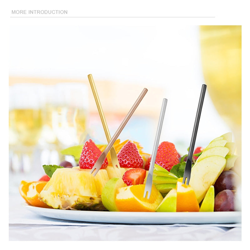 Stainless Steel Mini Dessert Fork Elegant Fruit Fork Cocktail Fork