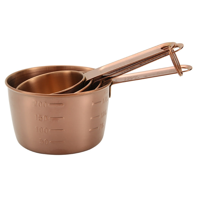 Stainless Steel Measuring Cups and Spoons Set