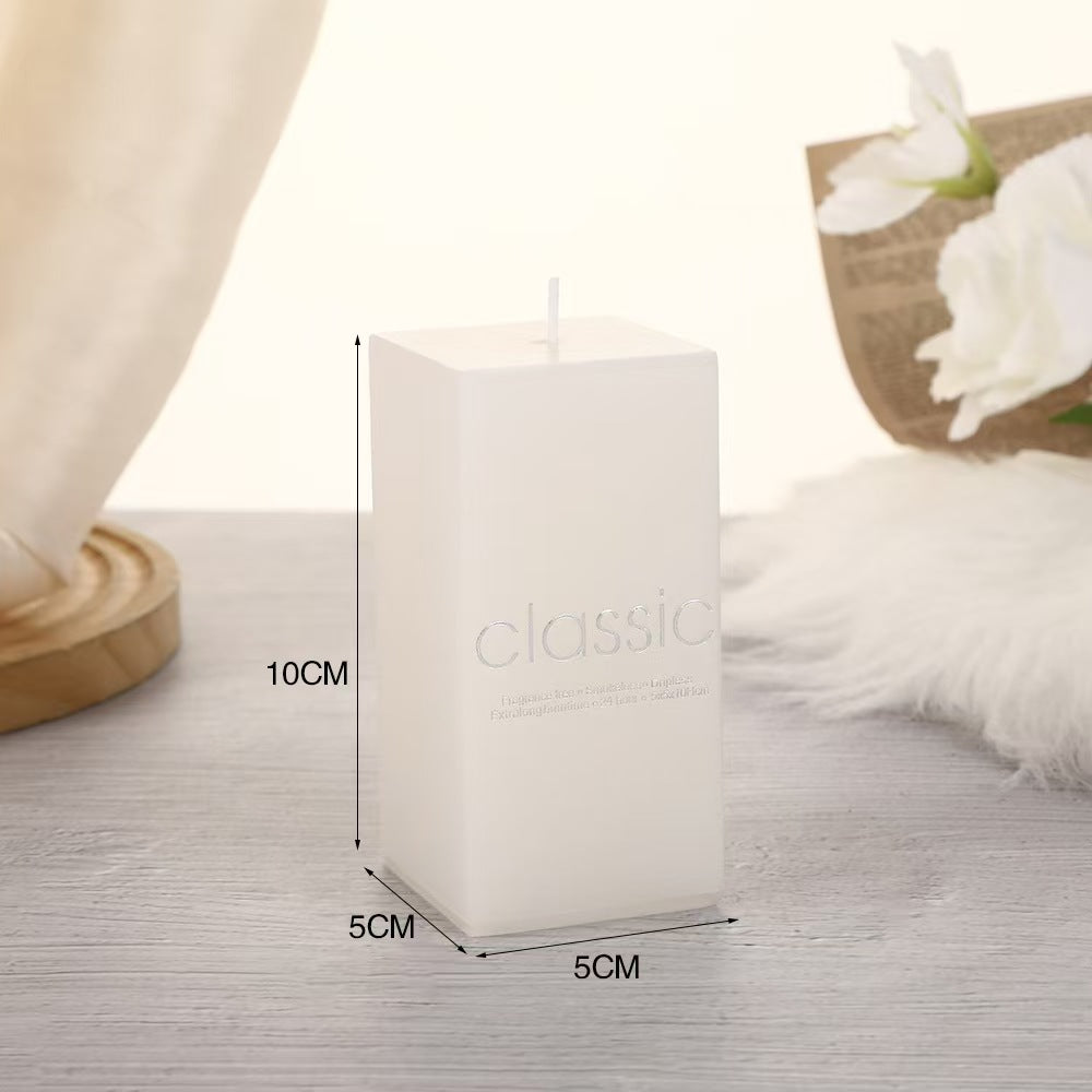Ivory Square Smokeless Scented Candle