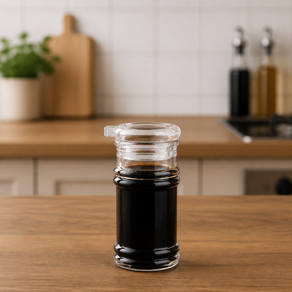 Acrylic Oil Dispenser Bottle, Clear Kitchen Seasoning Container with Non-Drip Spout for Olive Oil, Vinegar, Soy Sauce, and Liquid Condiments