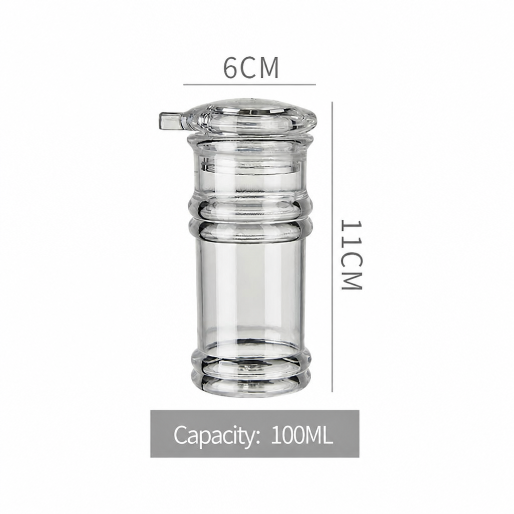 Acrylic Oil Dispenser Bottle, Clear Kitchen Seasoning Container with Non-Drip Spout for Olive Oil, Vinegar, Soy Sauce, and Liquid Condiments