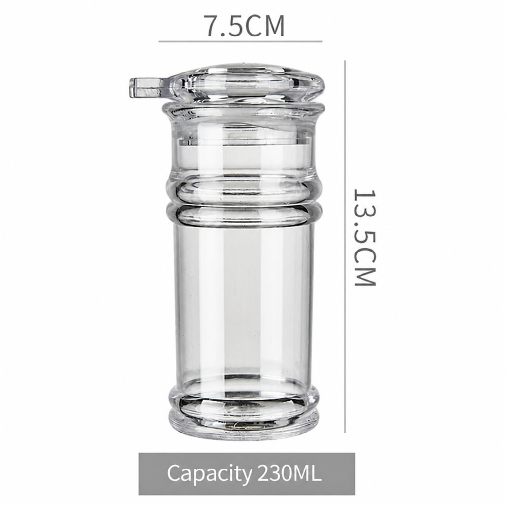 Acrylic Oil Dispenser Bottle, Clear Kitchen Seasoning Container with Non-Drip Spout for Olive Oil, Vinegar, Soy Sauce, and Liquid Condiments