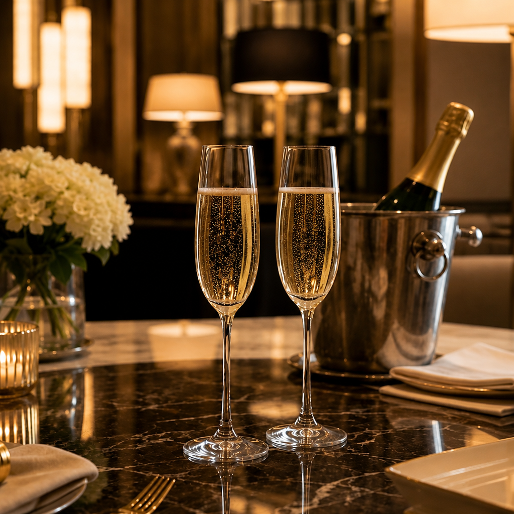 Diamond Stem 220ml Champagne Flute