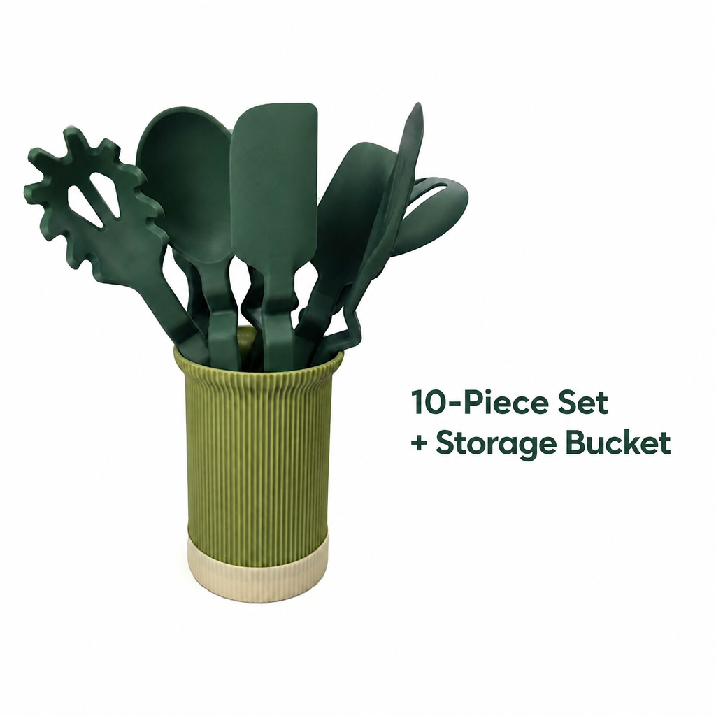 Silicone Kitchen Utensil Set –  10 Piece Cooking Tools