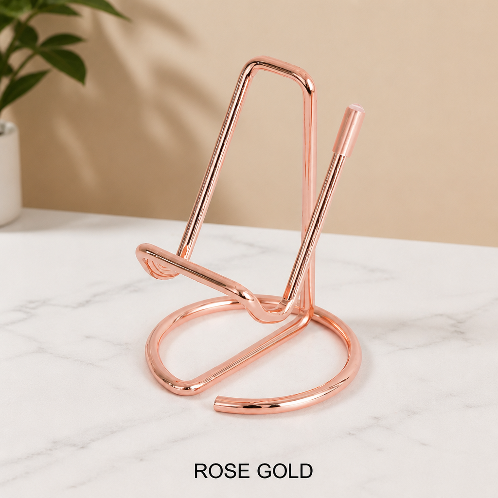 Iron Phone Stand – Hands-Free Metal Desktop Phone Holder