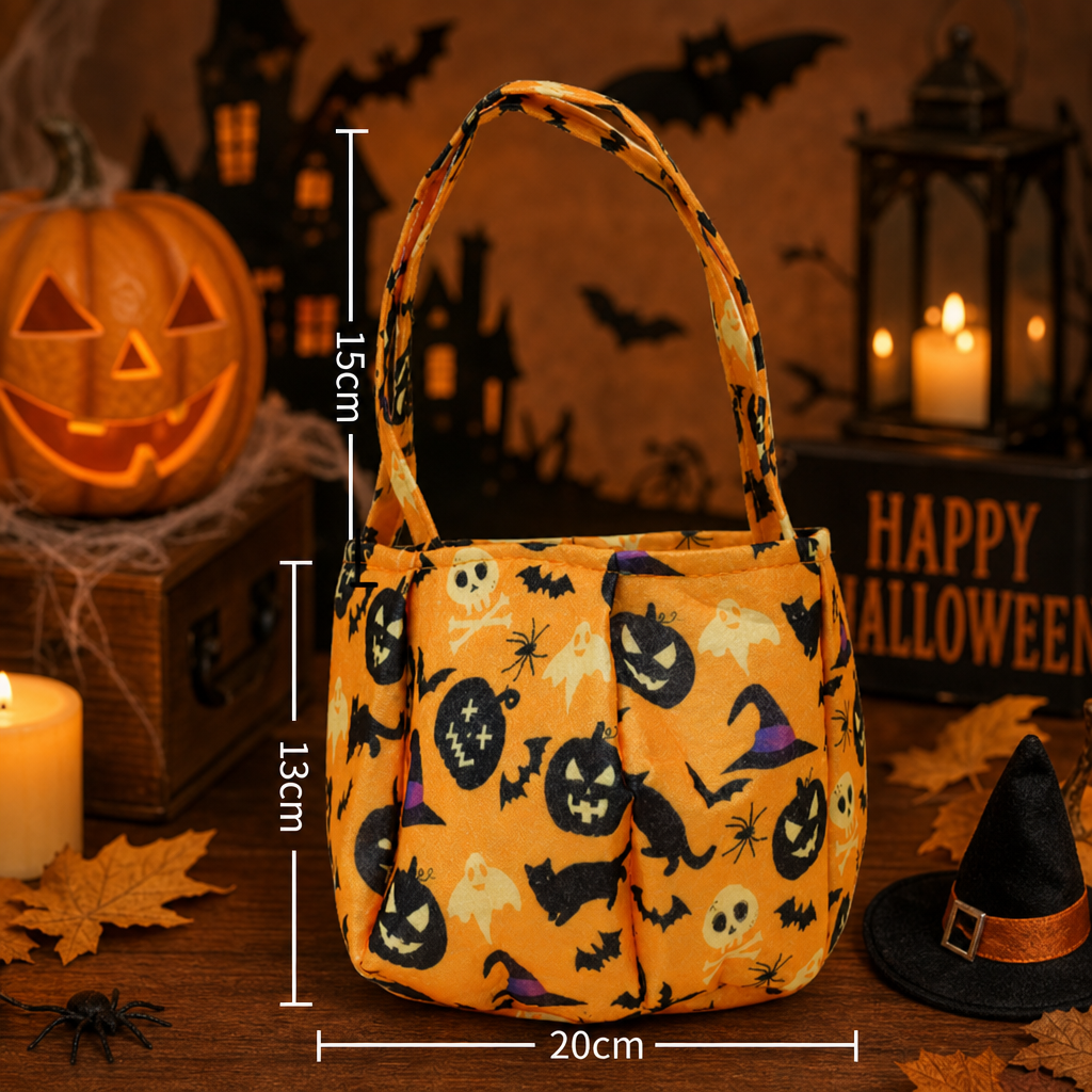 Halloween Pumpkin Trick or Treat Bag – 3D Pumpkin Candy Tote
