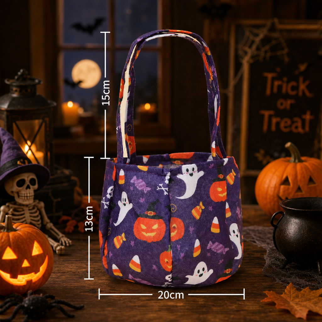 Halloween Pumpkin Trick or Treat Bag – 3D Pumpkin Candy Tote