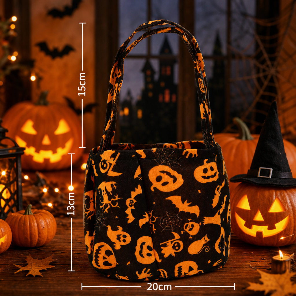 Halloween Pumpkin Trick or Treat Bag – 3D Pumpkin Candy Tote