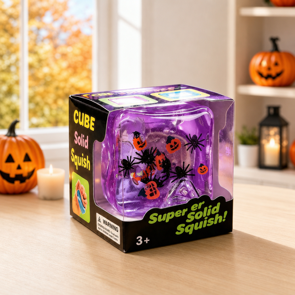 Halloween Squishy Stress Relief Ball – Funny Handmade Sensory Squeeze Toy