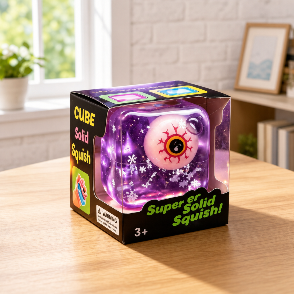 Halloween Squishy Stress Relief Ball – Funny Handmade Sensory Squeeze Toy