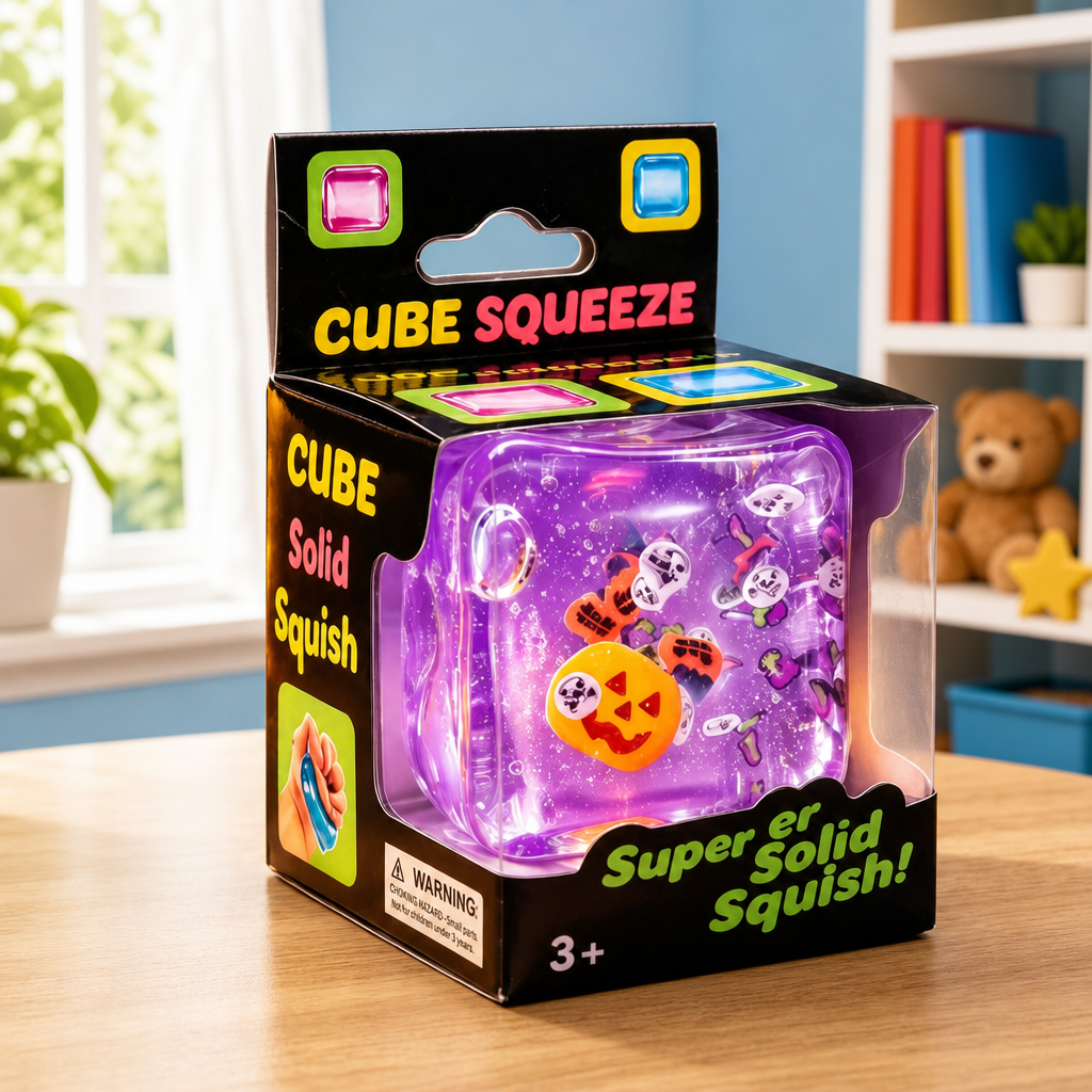 Halloween Squishy Stress Relief Ball – Funny Handmade Sensory Squeeze Toy