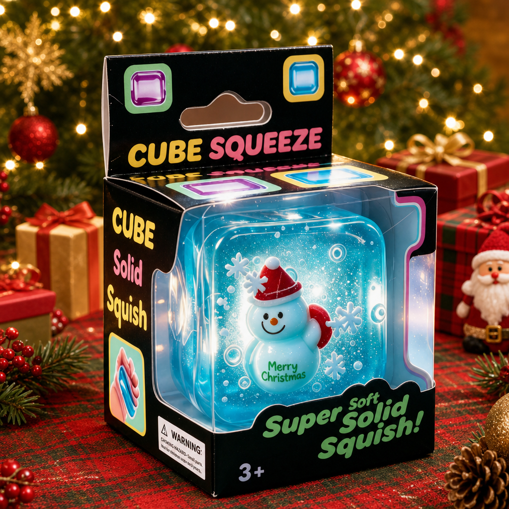 Christmas Squishy Stress Relief Ball – Funny Handmade Sensory Squeeze Toy