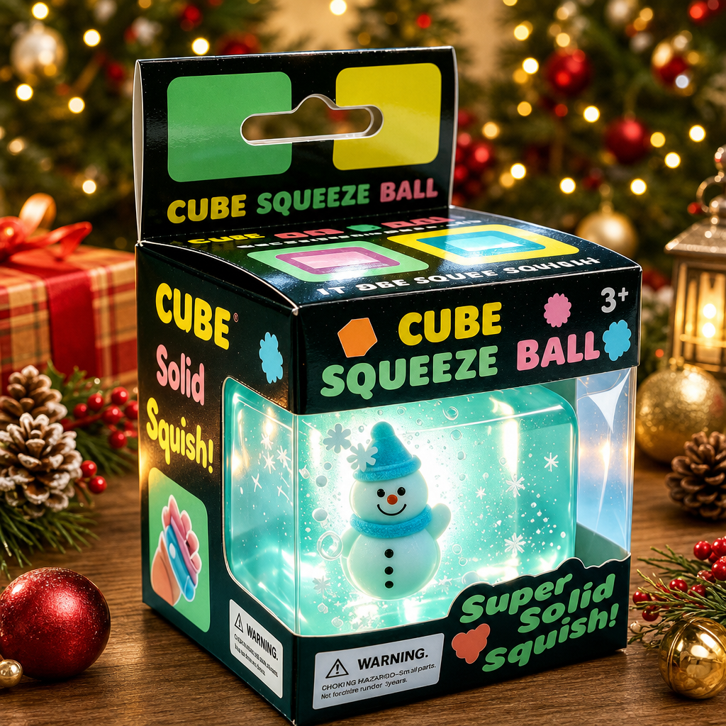 Christmas Squishy Stress Relief Ball – Funny Handmade Sensory Squeeze Toy