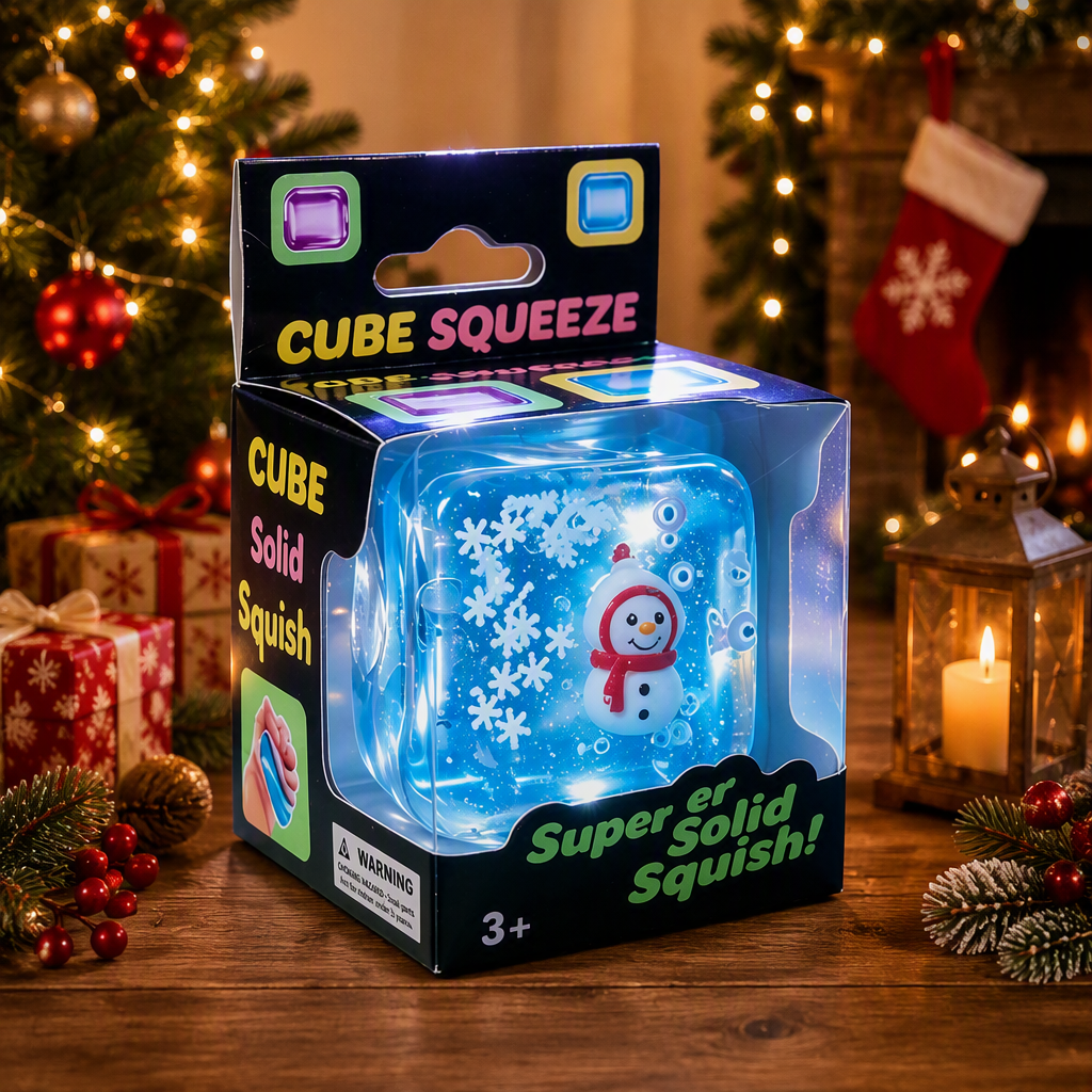 Christmas Squishy Stress Relief Ball – Funny Handmade Sensory Squeeze Toy