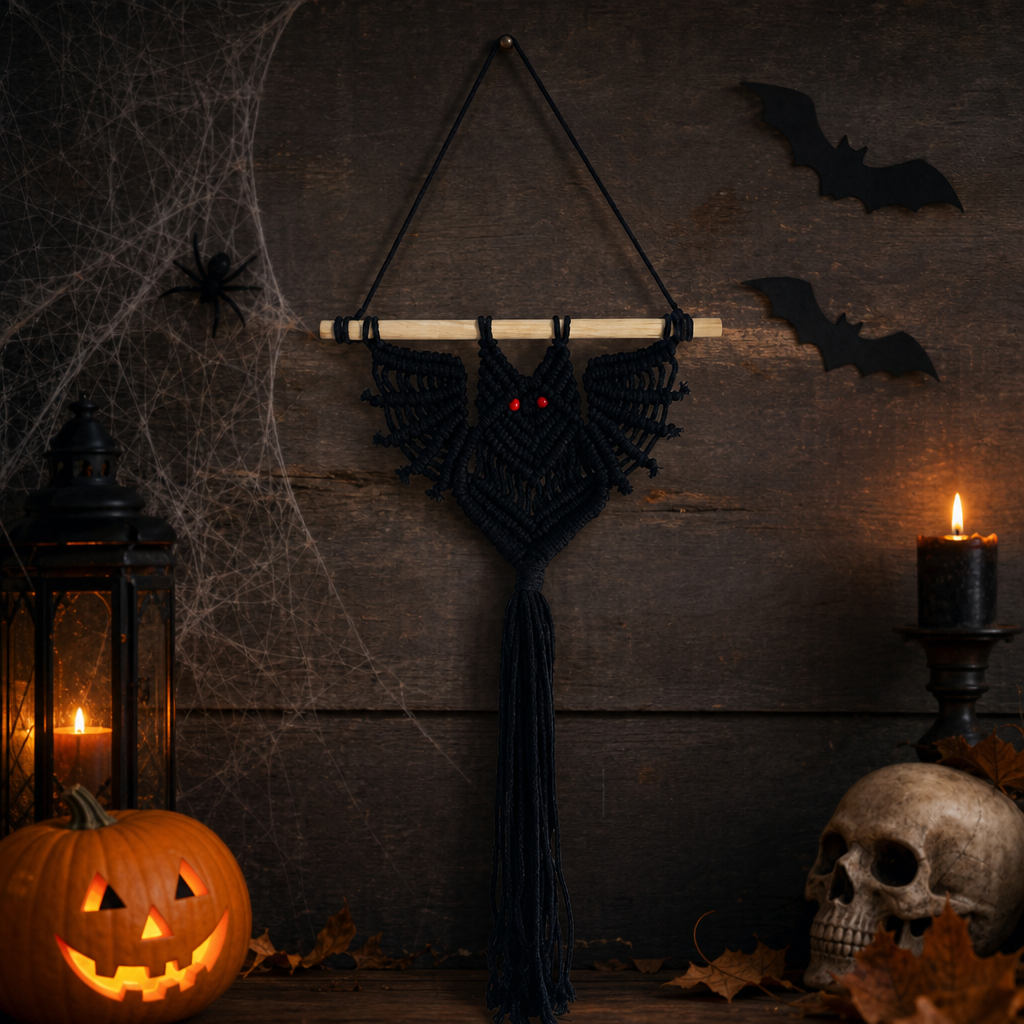 Halloween Black & White Ghost Wall Hanging Decor