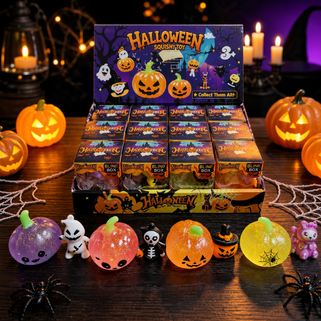 Halloween Squishy Milk Tea Cup – TPR Stress Relief Squeeze Toy