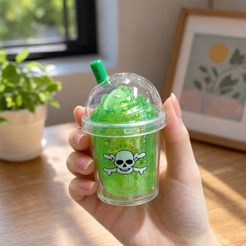 Halloween Squishy Milk Tea Cup – TPR Stress Relief Squeeze Toy