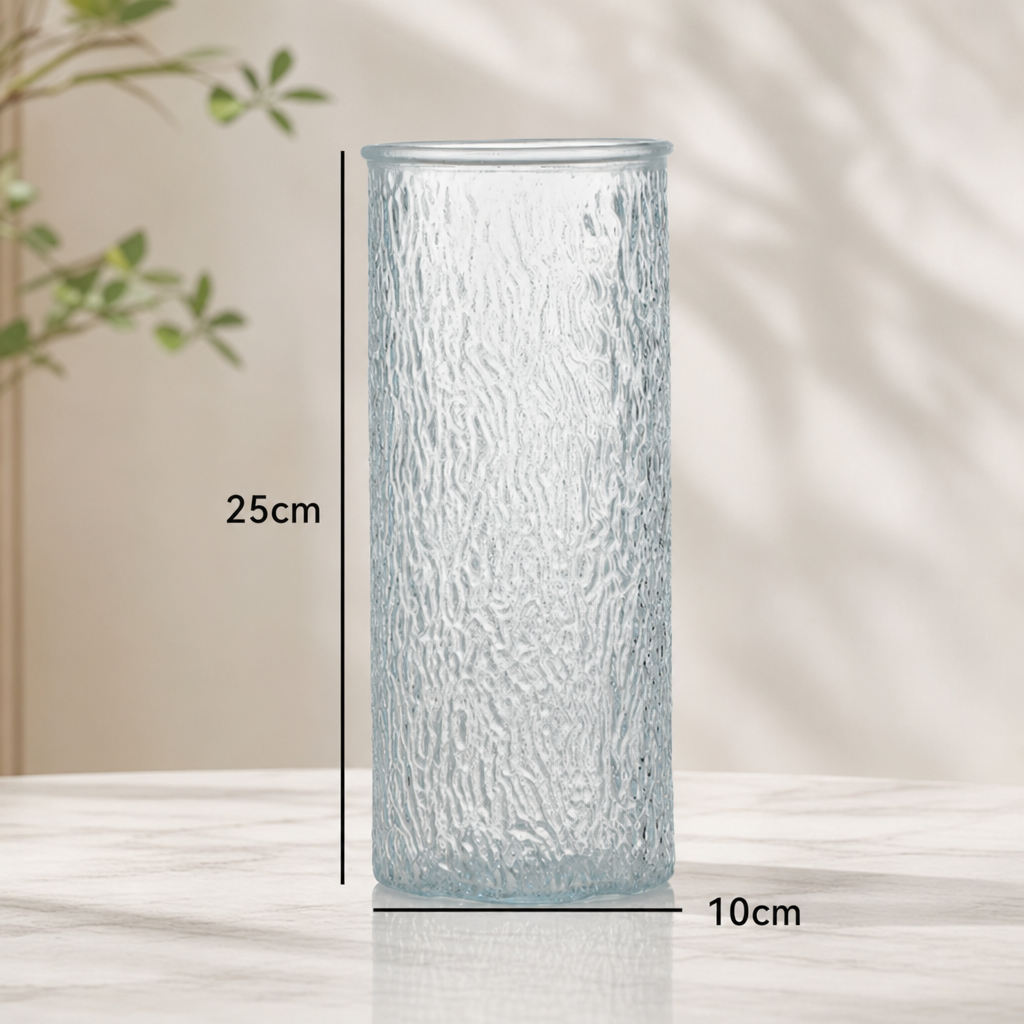 Simple Glass Vase – Clear Cylinder Flower Vase