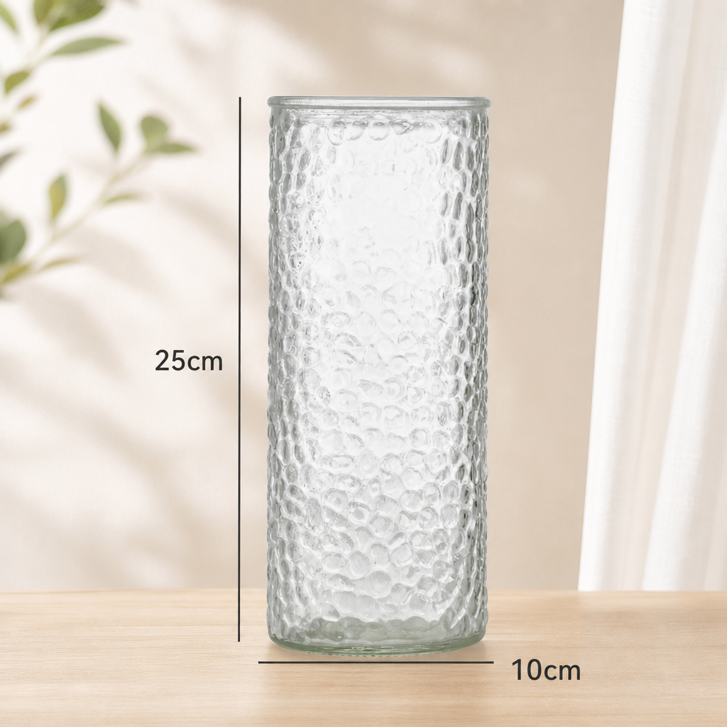 Simple Glass Vase – Clear Cylinder Flower Vase